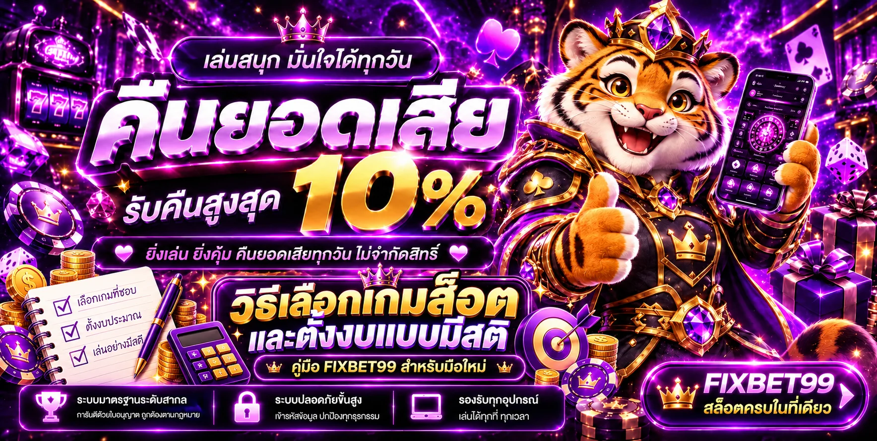 FIXBET99 วิธีเลือกเกมสล็อตและตั้งงบแบบมีสติ